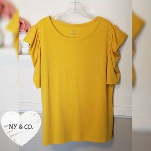 Yellow Knit Top